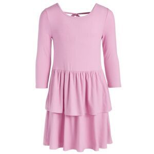 Epic Threads Toddler & Little Girls Ribbed-Knit Tiered Ruffle Dress, Created for